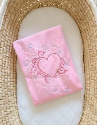 Produktbild von Fleece-Babydecke - Schickes Hellrosa