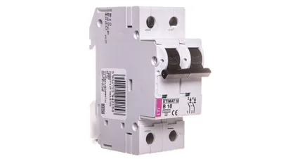 Immagine prodotto di Interruttore 2P B 10A 10kA AC ETIMAT10 002123714