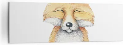 Produktbild von Bild auf Leinwand - Leinwandbild - Einteilig - Cartoon Fuchs Kind - 160x50cm - Wand Bild - Wanddeko - Wandbilder - Leinwanddruck - Bilder - Wanddekoration - Leinwand bilder - Wandbild - AB160x50-4878