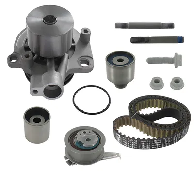 Produktbild von SKF Wasserpumpe und Zahnriemensatz mit Stehbolzen mit Dichtungen/Dichtungen VKMC