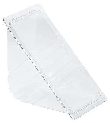 Produktbild von 1000x DUNIFORM Pappbox für Sandwichecken 181 x 96 x 85 mm Transparent ungeteilt