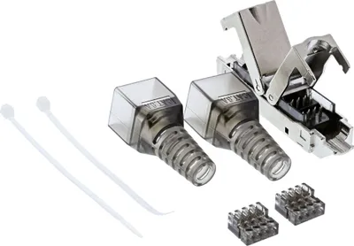 Obrázek produktu pro Kabelový konektor InLine® Cat.6A, stíněný, úzké provedení