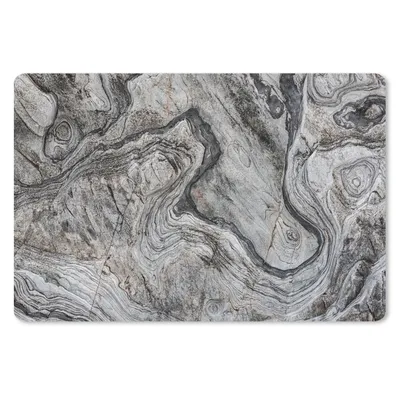 Produktbild von MuchoWow® Schreibtischunterlage Marmor - Stein - Schwarz - Weiß 60x40 cm - XXL Mauspad - Großes Mauspad