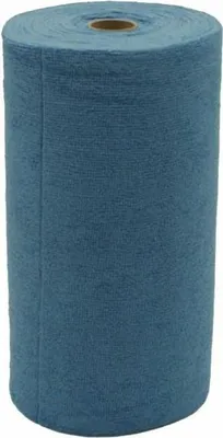 Produktbild von Microfasertuch auf der Rolle, 75 Stück, 30x30cm Farbe: blau