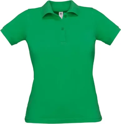 Produktbild von B&C PW455 | Poloshirt Safran Pure / Women - Farbe: Kelly Green - Größe: XS