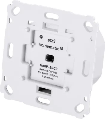 Produktbild von Homematic IP Wandtaster HMIP-BRC2 für Markenschalter, 2-fach