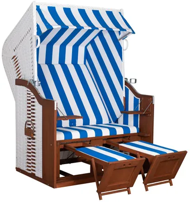 Produktbild von Strandkorb Profi Ostsee Fehmarn weiß Dessin 991