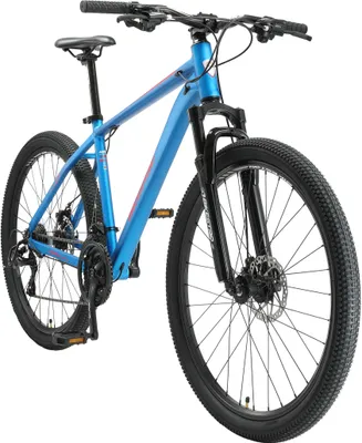 Produktbild von BIKESTAR Alu Mountainbike 27.5 Zoll | 21 Gang Hardtail Sport MTB 18 Zoll Rahmen Scheibenbremse Federgabel | Blau Orange