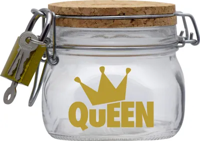 Produktbild von Spardose Geld Geschenk Ideen Queen Design2 Transparent Größe S 0.5 Liter