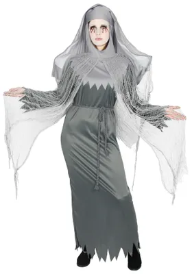 Produktbild von besessene Nonne Zombie Kostüm für Damen Gr. S-XXXL, Größe:XXL