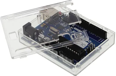 Produktbild von Transparentes Kunststoffgehäuse für Arduino UNO