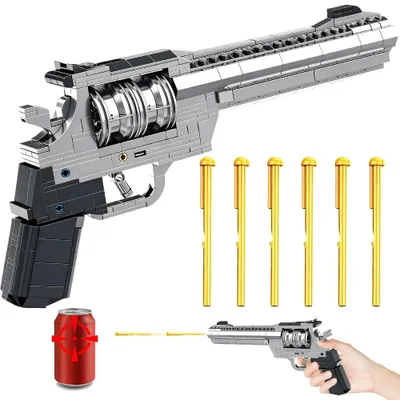 Image de Pistolet modulaire - 6 cartouches - Modèle de décoration créatif - Thèmes fantastique et science-fiction - Non électrique - À partir de 14 ans