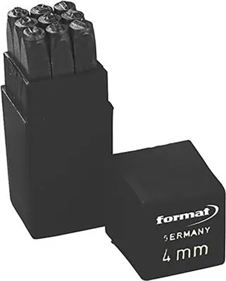 Produktbild von FORMAT Schlagzahlensatz 10mm Schrifthöhe, Schrifthöhe:10 mm