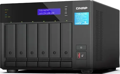 Produktbild von QNAP TVS-H674T - NAS-Server - 6 Schächte - SATA