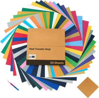 Obrázok produktu pre Vinylová fólia na tepelný prenos - 50 listov - prenosová fólia 304,8x304,8 mm