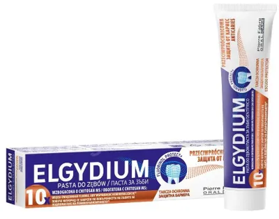 Zdjęcie produktu dla Pasta do zębów przeciwpróchnicowa Elgydium wzbogacona o chitosan MS 75 ml