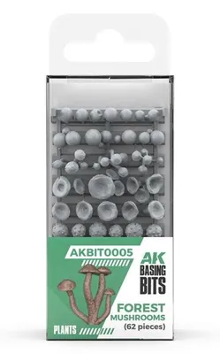 Obrázek produktu pro AK Interactive AKBIT0005 – Dílky na podstavce – Lesní houby (62) –