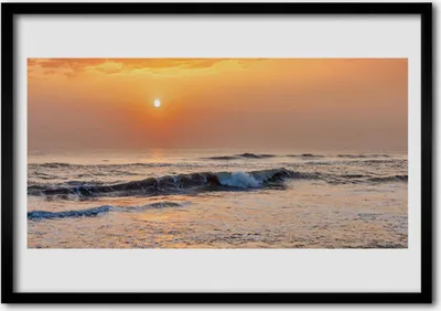 Produktbild von Bild 70x50 MDF-Rahmen Wandkunst Meer Landschaft