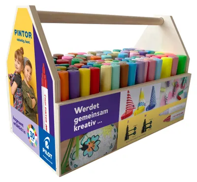 Produktbild von PILOT Kreativmarker PINTOR 9003D95 Display sort 95tlg