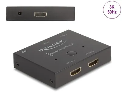 Image de DELOCK HDMI 2 - 1 Switch bidirektional 8K 60 Hz