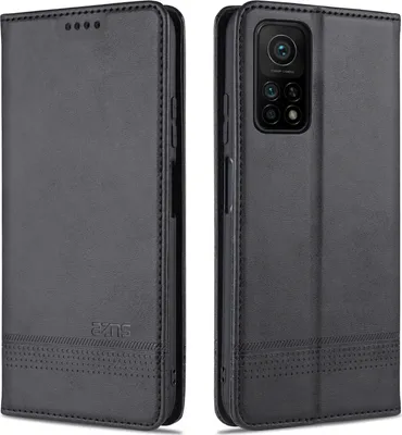 Immagine prodotto di Xiaomi Mi 10T Pro Case, portafoglio con chiusura magnetica e stand, custodia in pelle flip per Xiaomi Mi 10T / Mi 10T Pro nero
