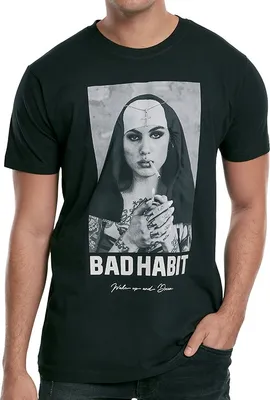 Produktbild von Mister Tee Shirt - BAD HABIT schwarz - XXL