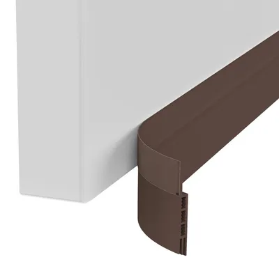 Türzugstopper selbstklebend 100x5 cm braun Schalldämmung Kälteschutz