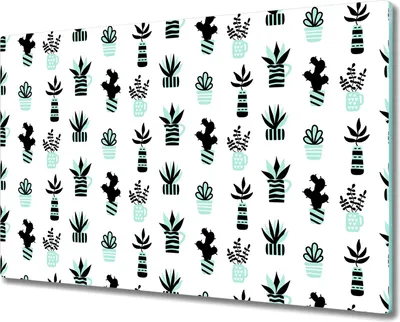 Produktbild von Glas Schneidebrett Herdabdeckplatten Schneideplatten - 80x52 cm - Punktmuster