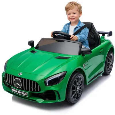 Produktbild von FINOOS Mercedes GTR AMG Kinder Elektroauto, 12V, mit Fernbedienung Grün