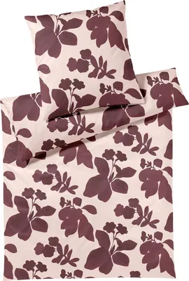 Produktbild von elegante Mako-Jersey Bettwäsche-Garnitur Shadows Farbe Rose-Wine Größe 135x200+80x80
