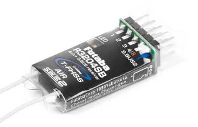 Productafbeelding van Futaba R3204SB T-FHSS zenderontvanger voor vliegtuigen, geschikt voor 1S LiPo batterijen