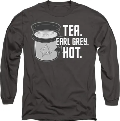 Obrázek produktu pro Star Trek - Tričko "Earl Grey" pro muže/dámy Uni TV9624 (XXL) (Charcoal)