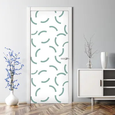 Produktbild von Dekorative Türtapete selbstklebend Türposter Türaufkleber Gold schwarze Pinselstriche 70 x 200 cm