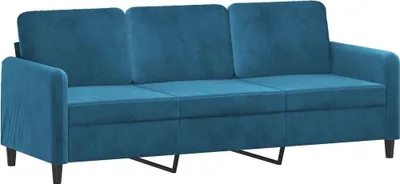 Obrázok produktu pre vidaXL 3-miestna pohovka Blue 180 cm Velvet