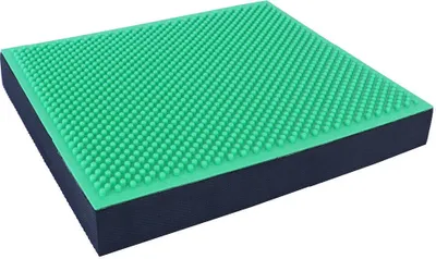 Image de Orange Gym – Tapis d'équilibre 2-en-1 à picots - Noir/vert