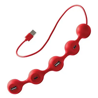 Produktbild von Koncentrator USB LEXON Peas Hub 2 - ciemnoczerwony