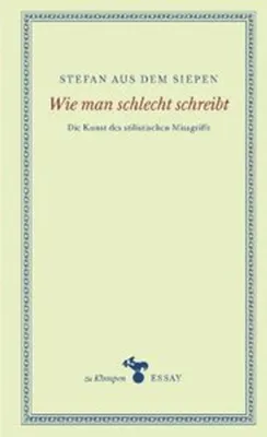 Obrázok produktu pre Wie man schlecht schreibt