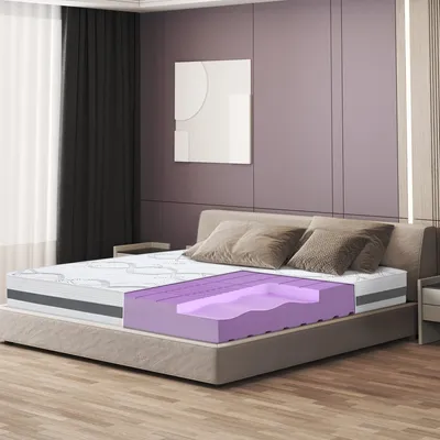 Produktbild von The White Stone Orthopädische Matratze 140x200 cm Mittlere Härte | Höhe 25 cm | Hypoallergener und Atmungsaktiver Bezug | Ergonomische und Selbstformende Eigenschaften | Hergestellt in Italien