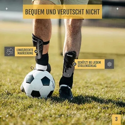 Produktbild von Famanu Schienbeinschoner mit Knöchelschutz - für Kinder und Erwachsene