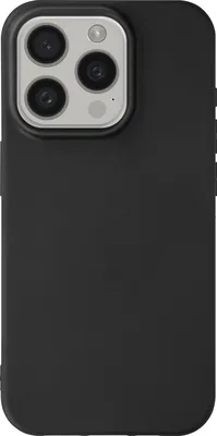 Produktbild von Mayaxess, Ultradünne Schutzhülle für Apple iPhone 15 Pro aus weichem Silikon, Schwarz