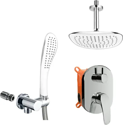 Zdjęcie produktu dla Zestaw prysznicowy Mereo z dwudrożną baterią podtynkową - CB650SE2