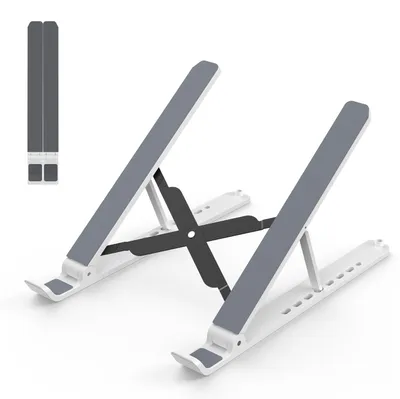 Imagen del producto de Soporte ajustable para portátil, de 10 a 15,6 pulgadas, plegable, para escritorio