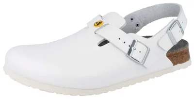 Produktbild von BIRKENSTOCK Tokio Prof Damen Clogs weiss Glattleder normale Weite - Größe: 39