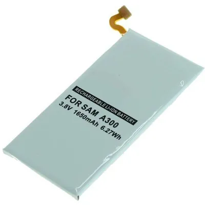 Produktbild von Akku für Samsung SM-A300FU Li-Pol 3,8 Volt 1650 mAh schwarz.