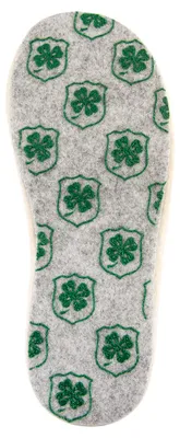 Produktbild von Fabelhaft Ohren Filzpantoffeln, Farbe:silbergrau, Größe:38/39