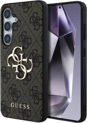 Produktbild von GUESS case passend für SAMSUNG S25 GUHCS25S4GMGBR (4G PolyurethanBig Logo) brown