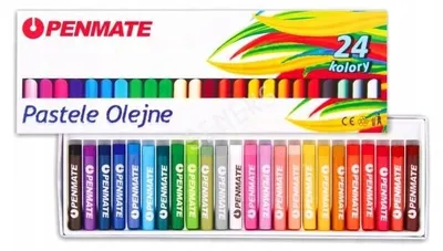 Produktbild von Penmate Ölpastelle 24 Farben intensiv, leicht verstreichbar