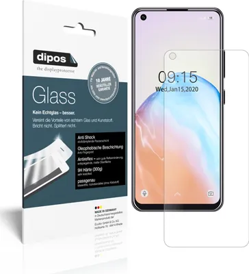 Produktbild von 2x Schutzfolie für Oukitel C18 Pro matt - Anti-Shock 9H Folie dipos Glass Kunststoffglas