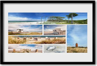 Produktbild von Bild 60x40 MDF-Rahmen Wandkunst Meer Landschaft