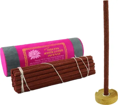 Produktbild von Räucherstäbchen - Ancient Tibetan Incense - Duftmischung - White Lotus - weißer Lotus